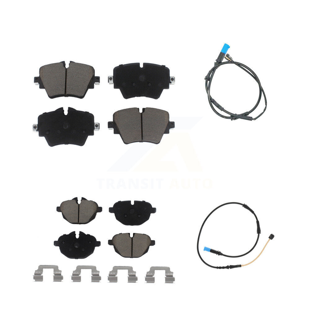 Kit de plaquettes de frein à disque en céramique et capteurs d'usure avant et arrière, pour BMW X4 KCW-100032