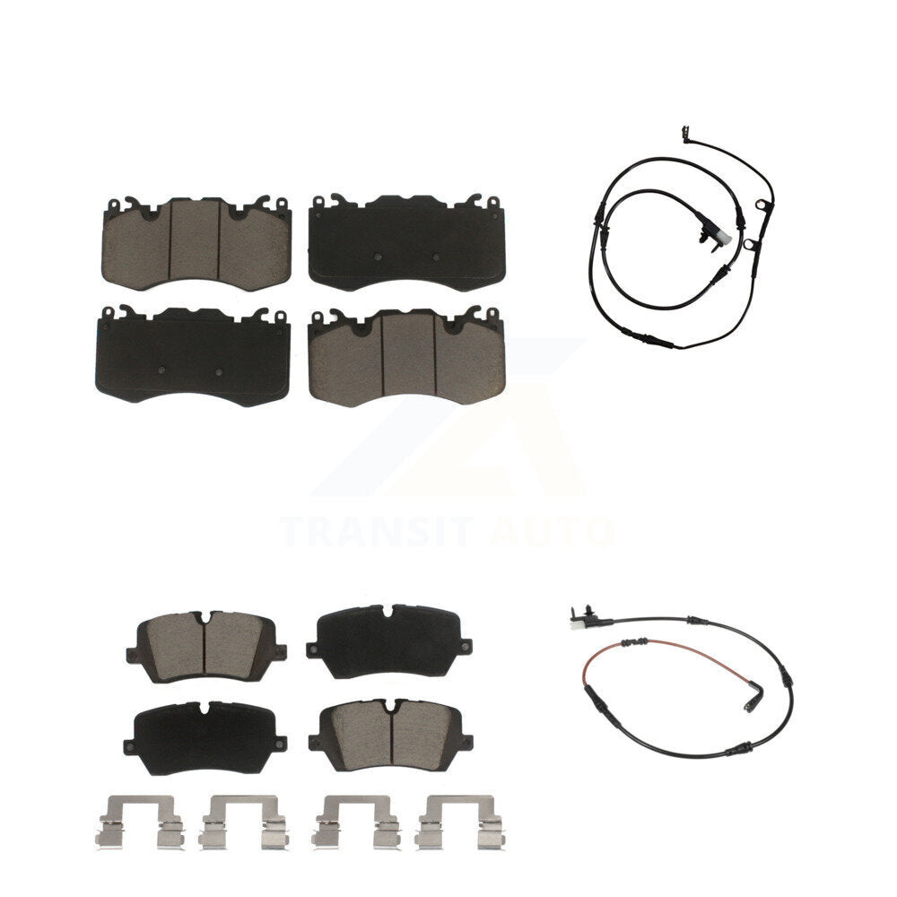 Kit de plaquettes de frein à disque en céramique avant et arrière et capteur d'usure pour Land Rover Range Spor
