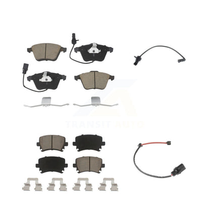 Kit de plaquettes de frein à disque en céramique avant et arrière et capteurs d'usure supplémentaires pour Audi A6 2011
