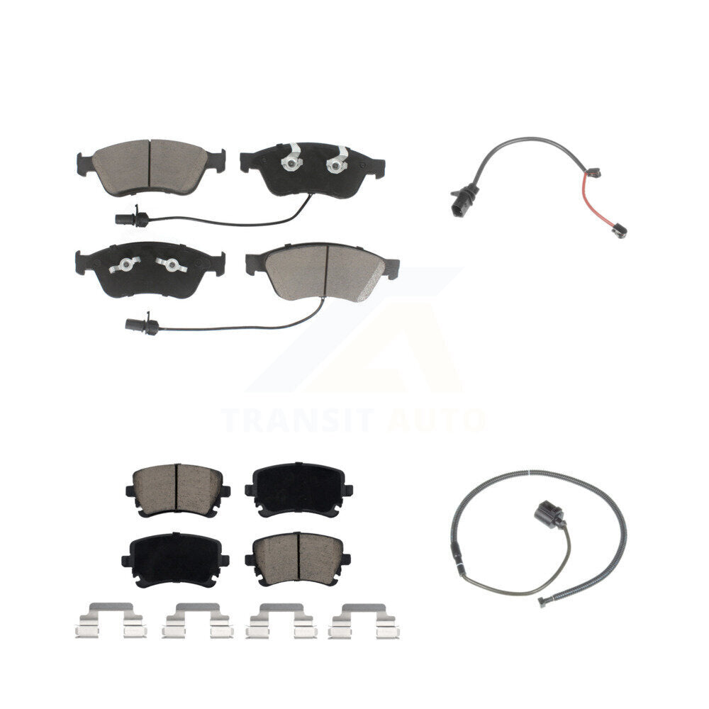 Kit de plaquettes de frein à disque en céramique avant et arrière et capteur d'usure supplémentaire pour Audi S6 5.2 2011