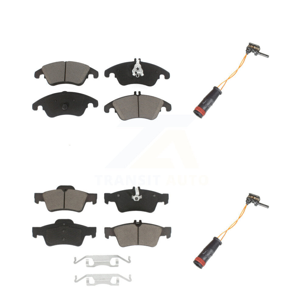 Kit de capteur d'usure de plaquettes de frein en céramique avant et arrière, pour Mercedes-Benz E350 E250 CLS40