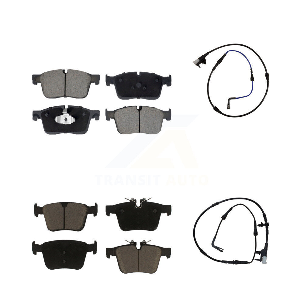 Kit de plaquettes de frein à disque en céramique et capteurs d'usure avant et arrière, pour Jaguar XE XF