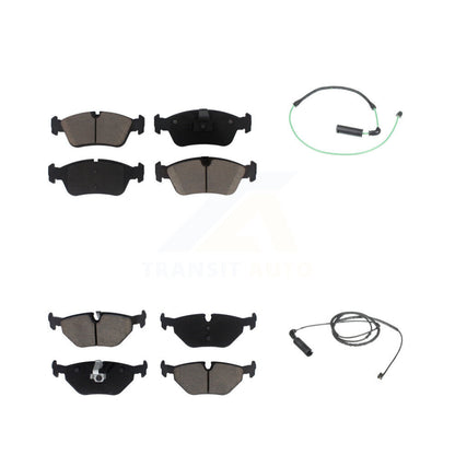 Kit de plaquettes de frein à disque en céramique avant et arrière et capteur d'usure pour BMW 325xi 2001 2005 2.5