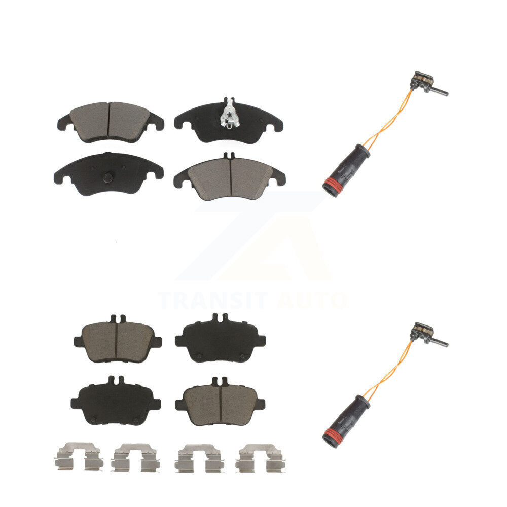 Kit de plaquettes de frein à disque en céramique et de capteurs d'usure avant et arrière, pour Mercedes-Benz SLK35