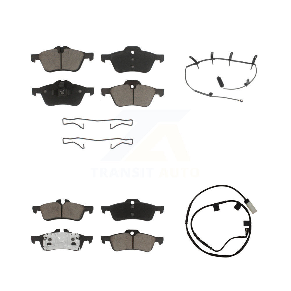 Kit de plaquettes de frein à disque en céramique avant et arrière et capteur d'usure pour Mini Cooper 2006 1.6