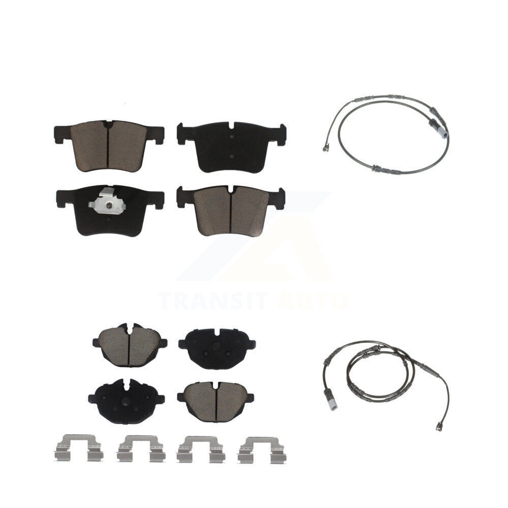 Kit de plaquettes de frein à disque en céramique et de capteurs d'usure avant et arrière, pour BMW X3 X4 KCW-10014