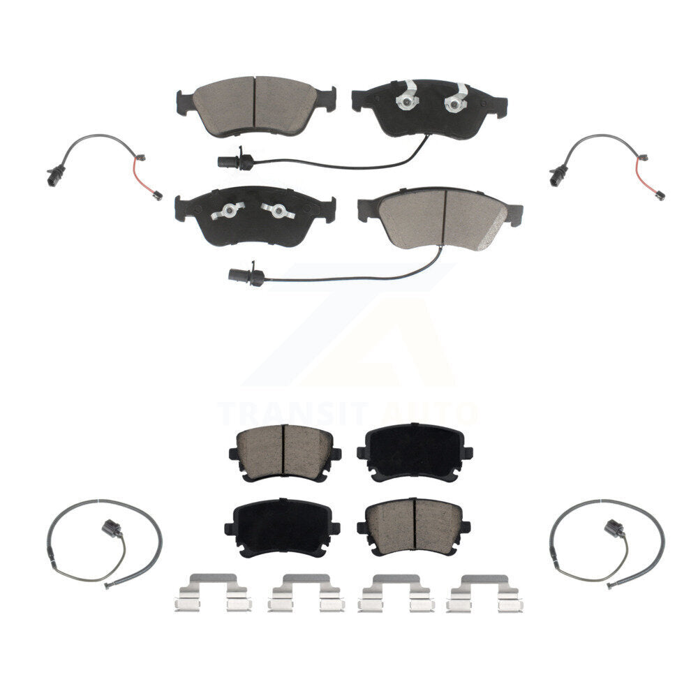 Kit de plaquettes de frein à disque en céramique avant et arrière et capteur d'usure supplémentaire pour Audi S6 5.2 2011