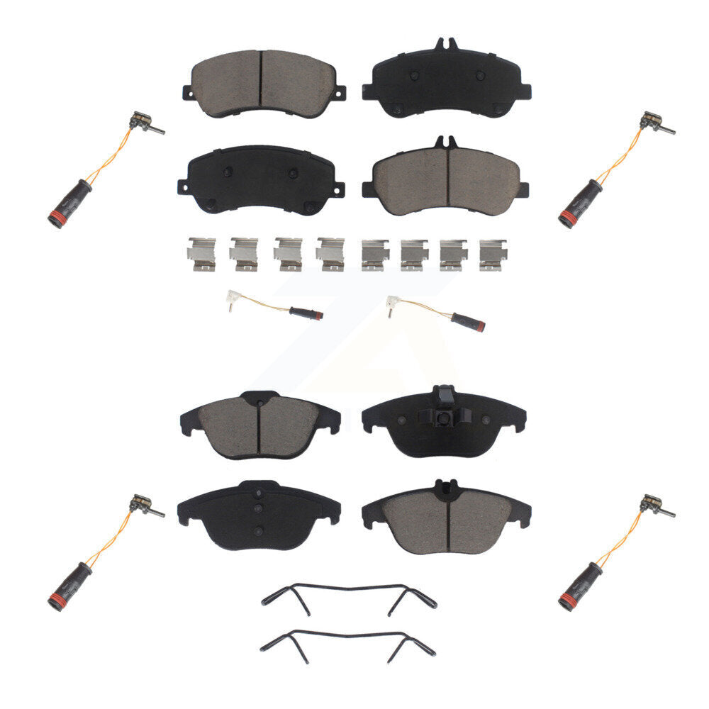 Kit de capteur d'usure supplémentaire de plaquettes de frein à disque en céramique avant et arrière pour Mercedes-Benz GLK35