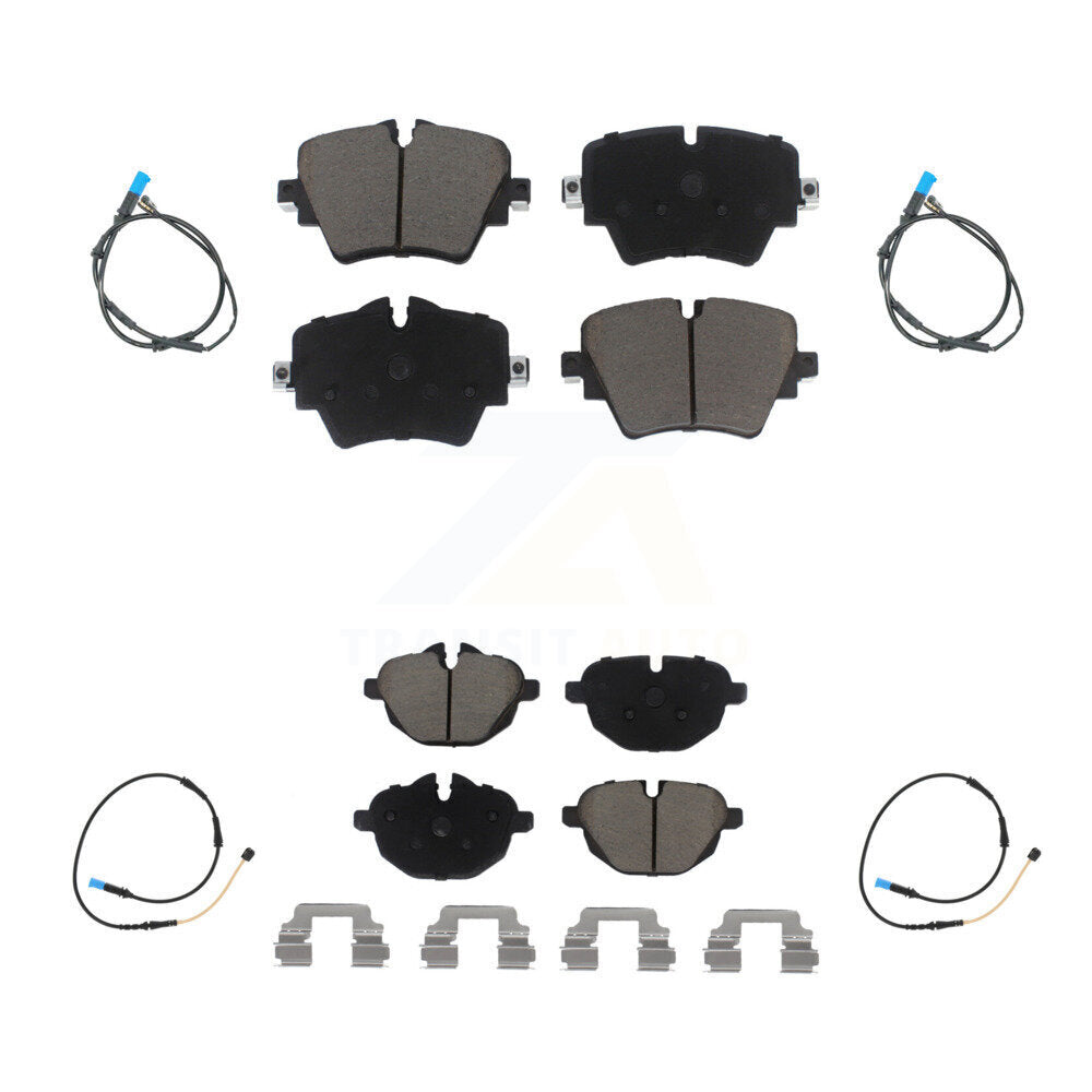 Kit de plaquettes de frein à disque en céramique et capteurs d'usure avant et arrière, pour BMW X4 KCW-100281