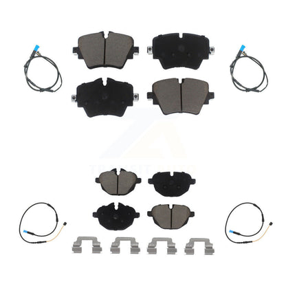 Kit de plaquettes de frein à disque en céramique et capteurs d'usure avant et arrière, pour BMW X4 KCW-100281