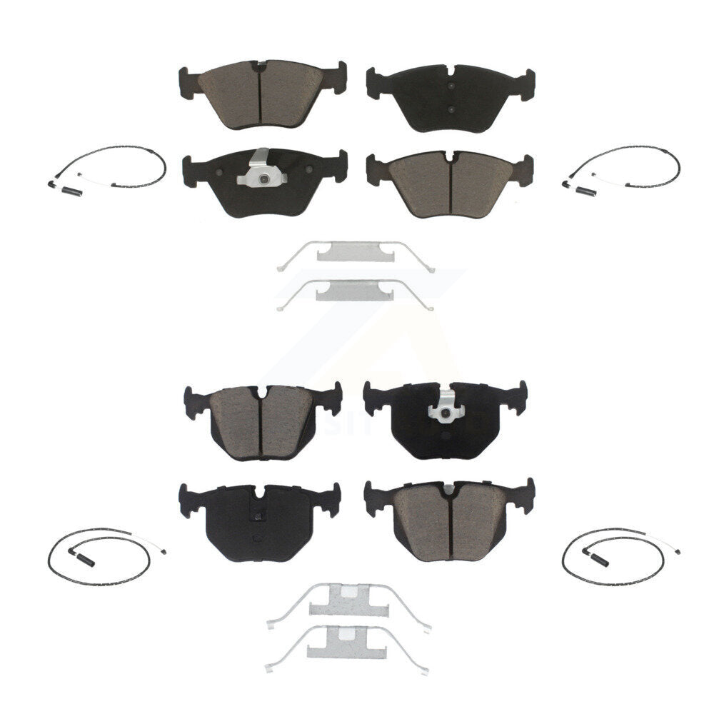 Kit de plaquettes de frein à disque en céramique et de capteurs d'usure avant et arrière, pour BMW X3 2004 – 2010