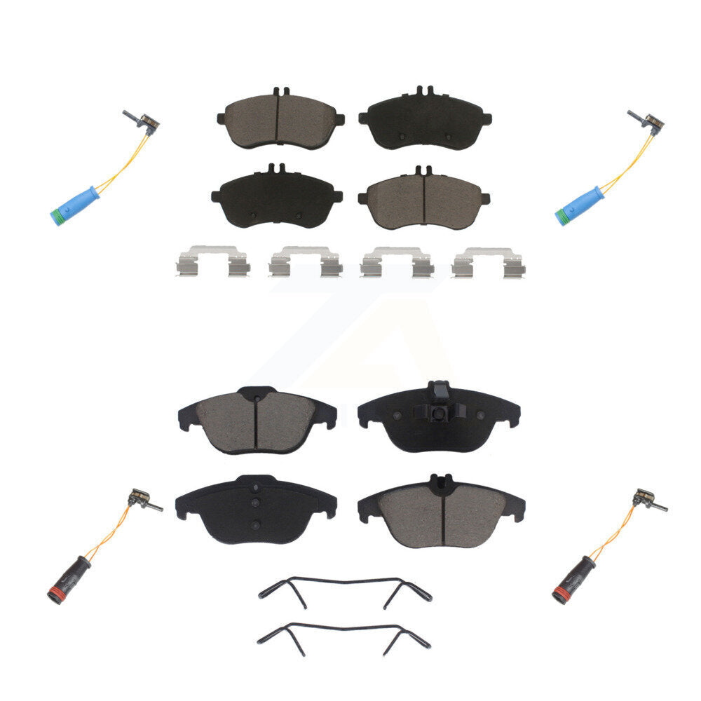 Kit de plaquettes de frein en céramique et de capteurs d'usure avant et arrière, pour Mercedes-Benz C250 1.8 2012