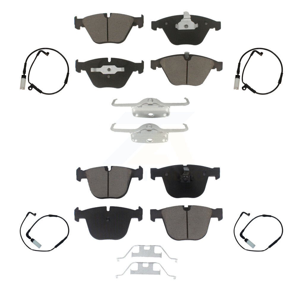 Kit de plaquettes de frein à disque en céramique et capteurs d'usure avant et arrière, pour BMW 550i 545i 645Ci