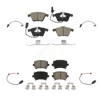 Kit de plaquettes de frein à disque en céramique avant et arrière et capteurs d'usure supplémentaires pour Audi A6 2011
