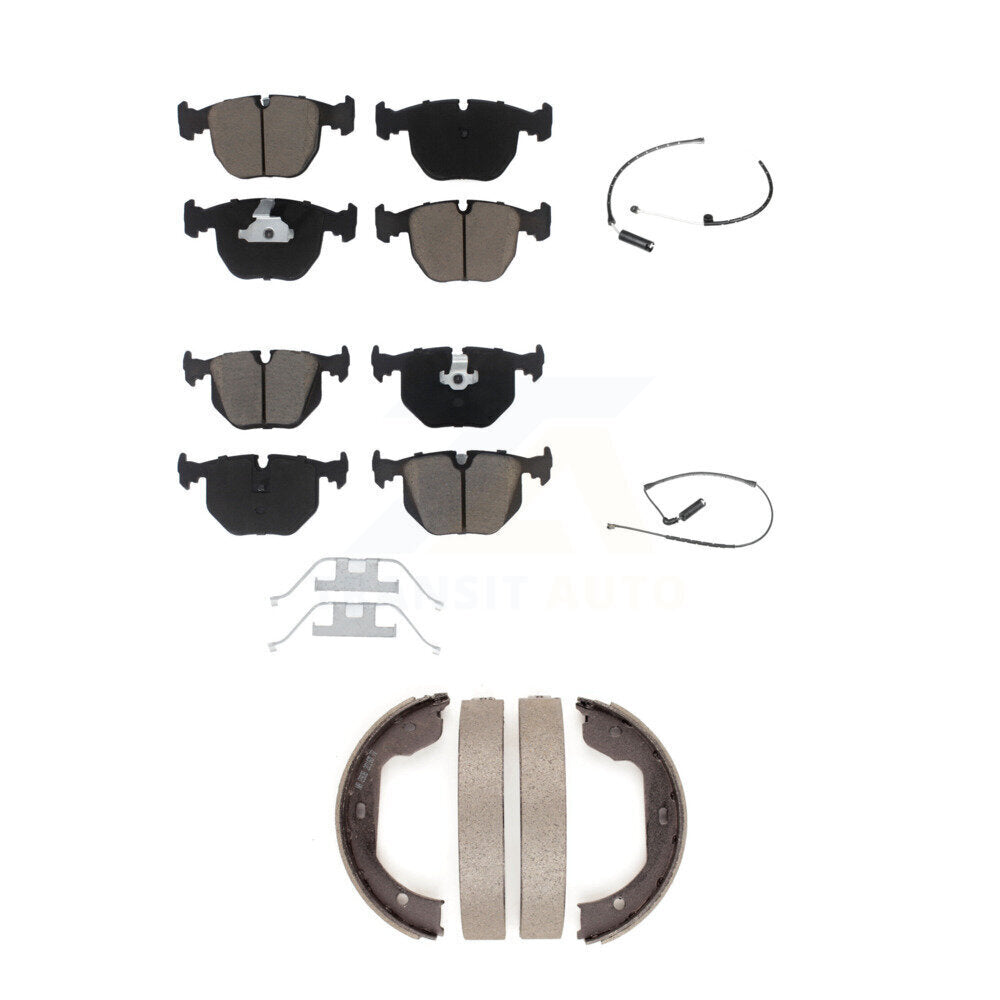 Kit de plaquettes de frein à disque en céramique et capteurs d'usure avant et arrière (5 pièces) pour BMW X5