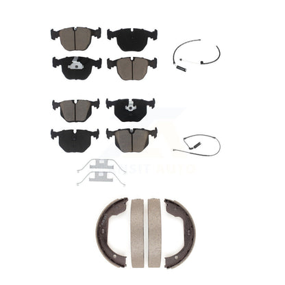 Kit de plaquettes de frein à disque en céramique et capteurs d'usure avant et arrière (5 pièces) pour BMW X5