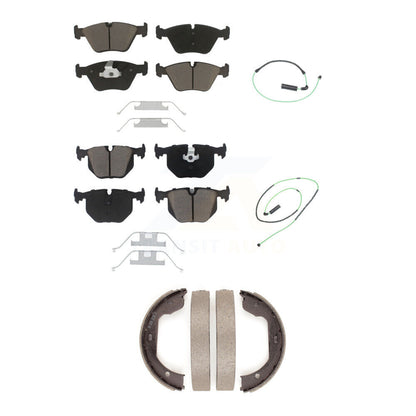 Kit de plaquettes de frein en céramique et capteur d'usure avant et arrière (5 pièces) pour BMW M3 2005 2006 3.2