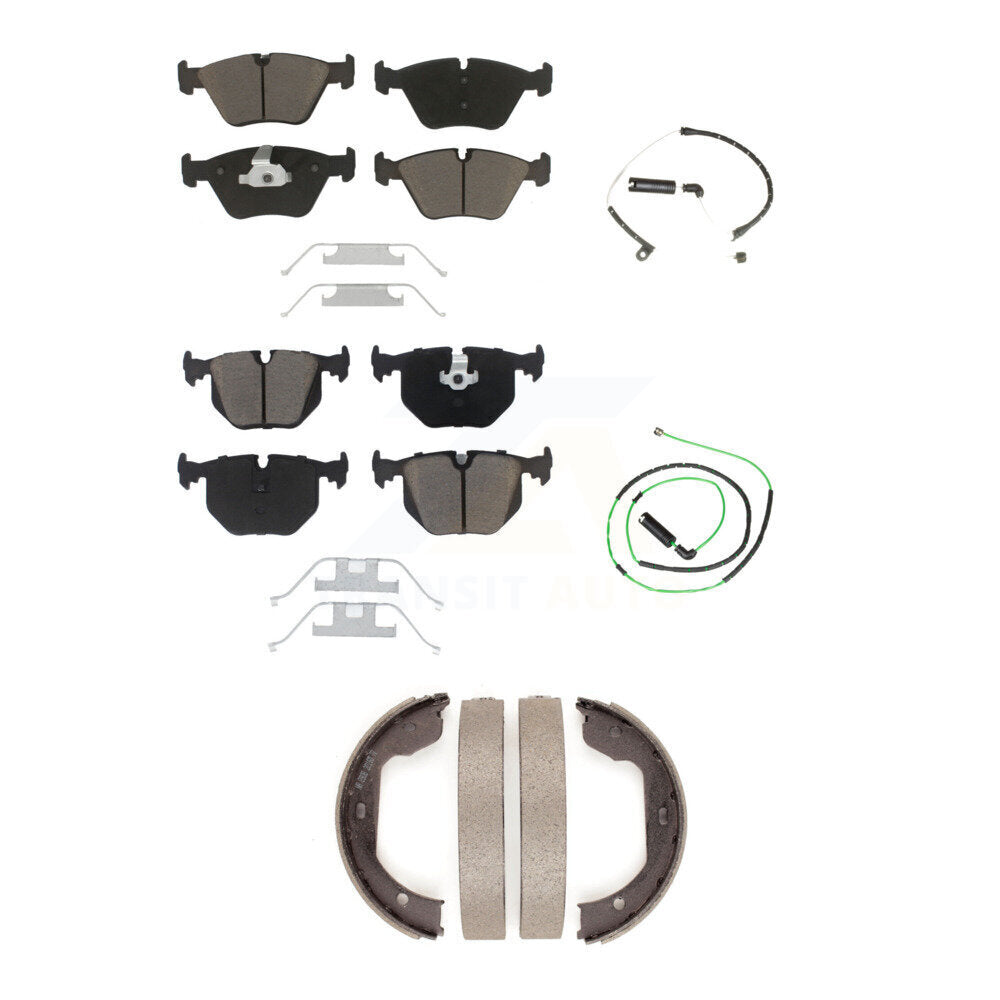 Kit de plaquettes de frein à disque en céramique et capteurs d'usure avant et arrière (5 pièces) pour BMW Z4