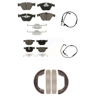 Kit de capteur d'usure des plaquettes de frein en céramique avant et arrière (5 pièces) pour BMW 530i 528i xDrive 525