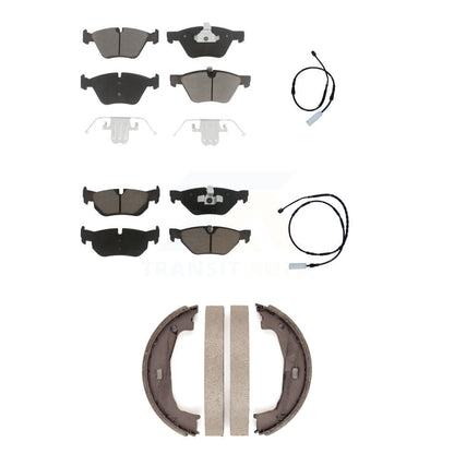 Kit de plaquettes de frein à disque en céramique et capteur d'usure avant et arrière (5 pièces) pour BMW 128i 3.0 2013