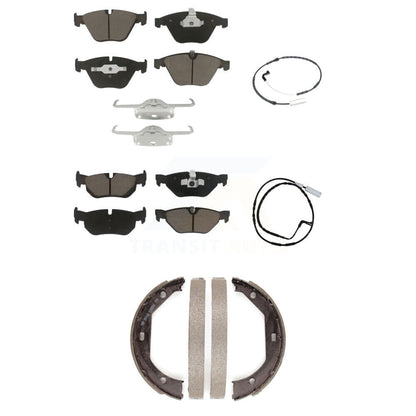 Kit de plaquettes de frein à disque en céramique avant et arrière et capteur d'usure (5 pièces) pour BMW 328i xDriv