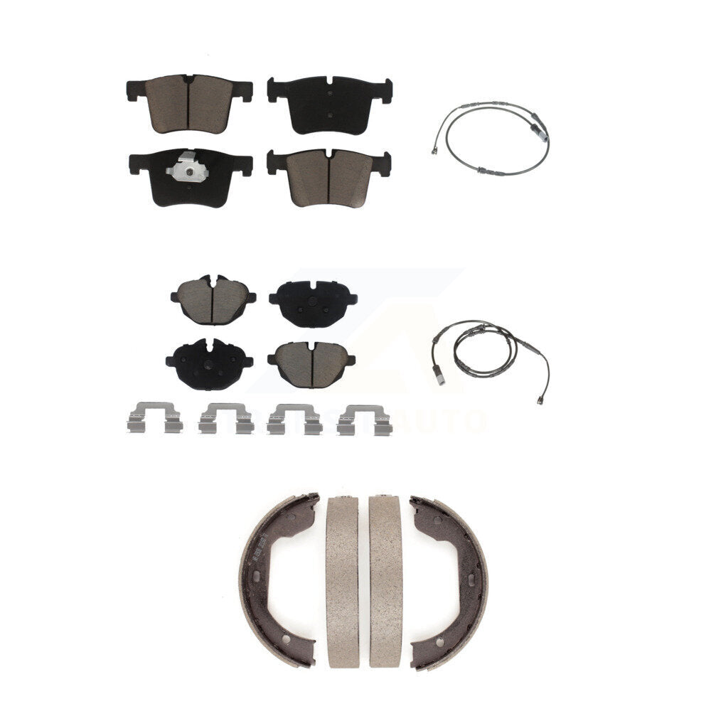 Kit de plaquettes de frein en céramique et capteur d'usure avant et arrière (5 pièces) pour BMW X3 xDrive28 2011