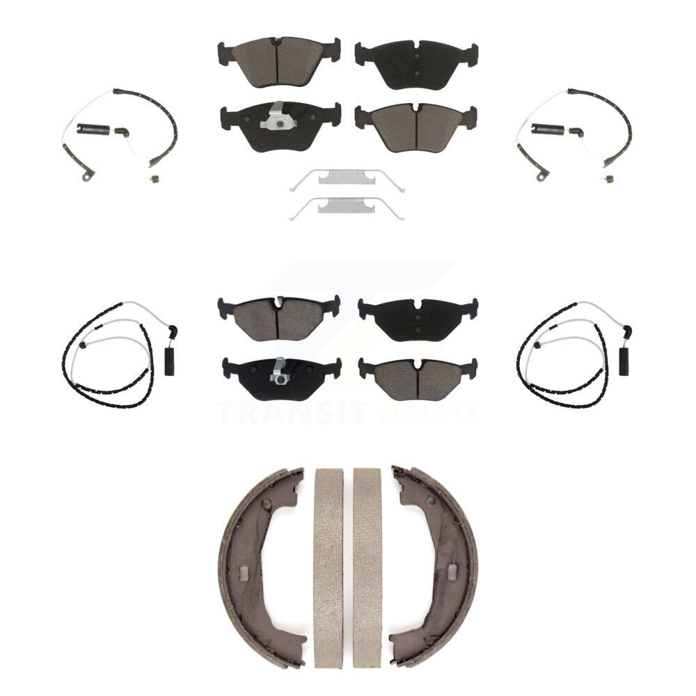 Kit de plaquettes de frein à disque en céramique et capteurs d'usure avant et arrière (7 pièces) pour BMW Z4