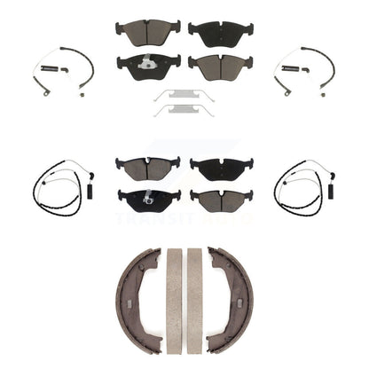 Kit de plaquettes de frein à disque en céramique et capteurs d'usure avant et arrière (7 pièces) pour BMW Z4