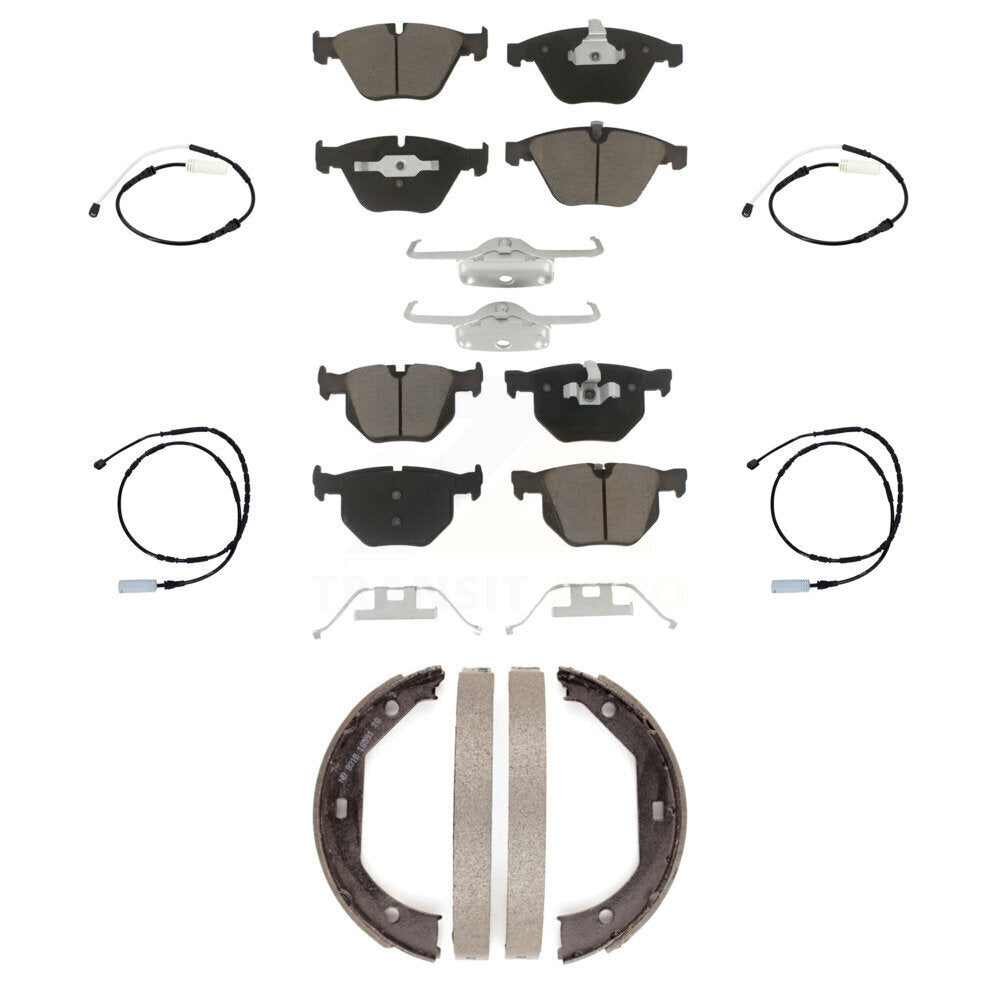 Kit de capteurs d'usure de plaquettes de frein à disque en céramique avant et arrière (7 pièces) pour BMW 335i 335is 335