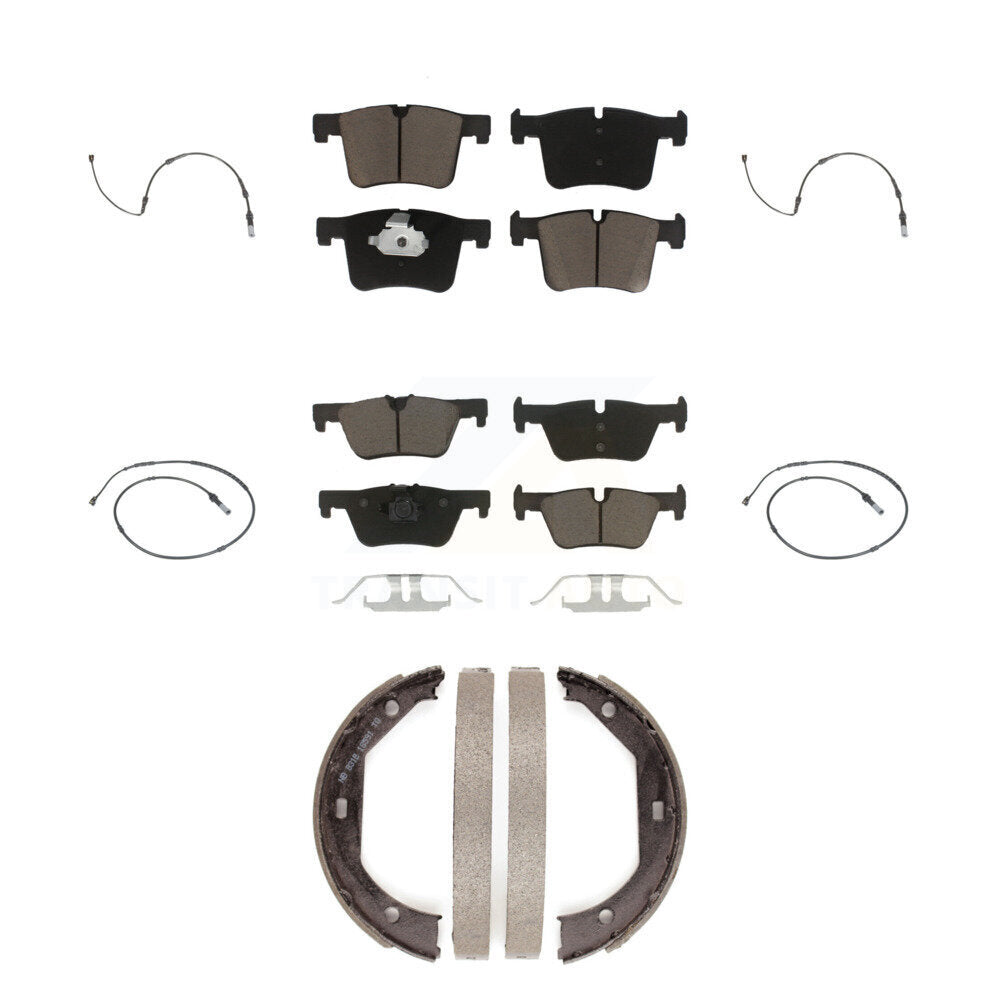 Kit de capteur d'usure des plaquettes de frein en céramique avant et arrière (7 pièces) pour BMW 320i xDrive 328d 2.0