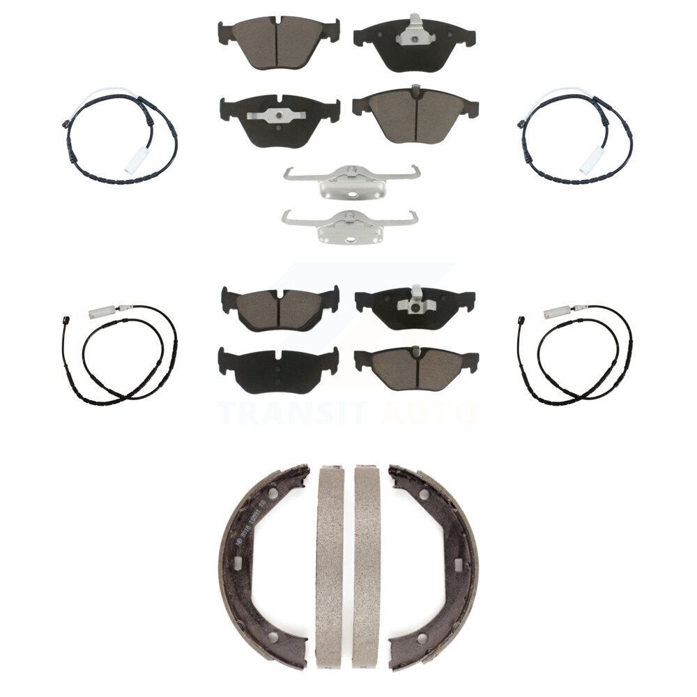 Kit de plaquettes de frein à disque en céramique et capteurs d'usure avant et arrière (7 pièces) pour BMW X1