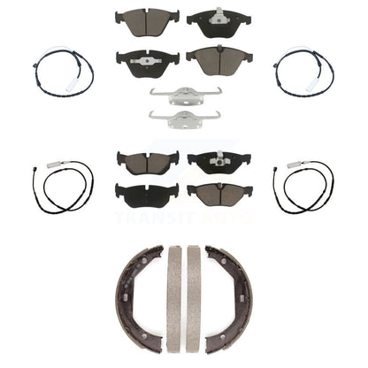 Kit de plaquettes de frein à disque en céramique et capteurs d'usure avant et arrière (7 pièces) pour BMW X1