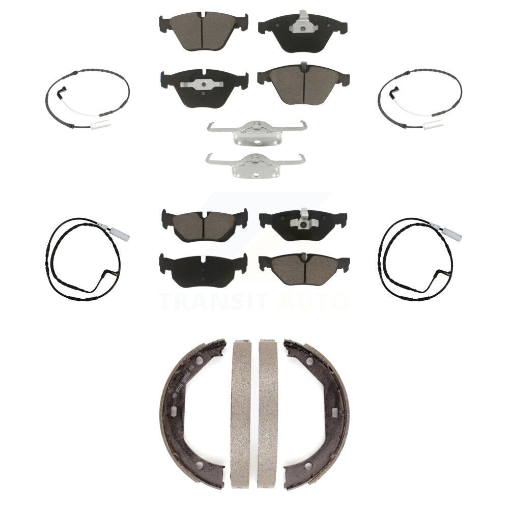 Kit de plaquettes de frein à disque en céramique et capteur d'usure avant et arrière (7 pièces) pour BMW 328i xDriv