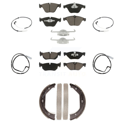 Kit de plaquettes de frein à disque en céramique et capteur d'usure avant et arrière (7 pièces) pour BMW 328i xDriv