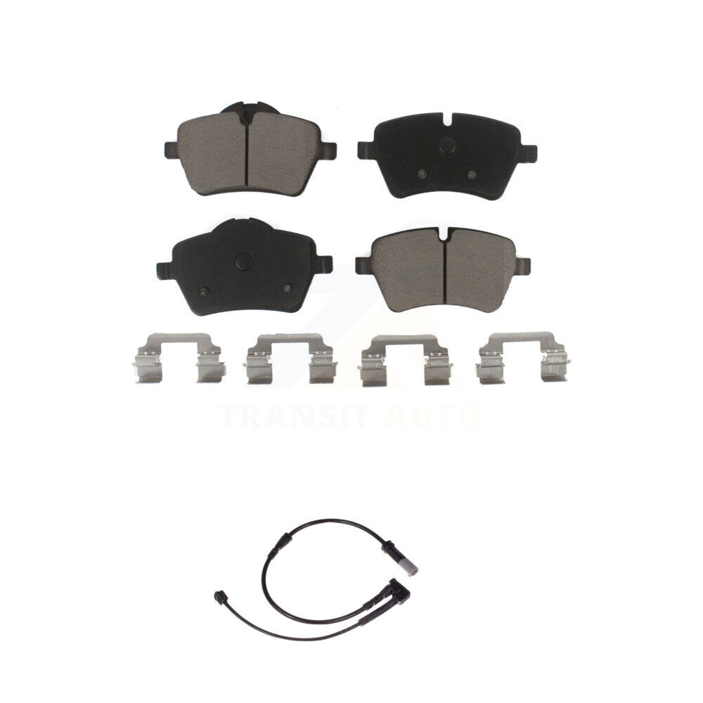 Kit de plaquettes de frein à disque avant en céramique et de capteurs d'usure pour Mini Cooper KCW-100464