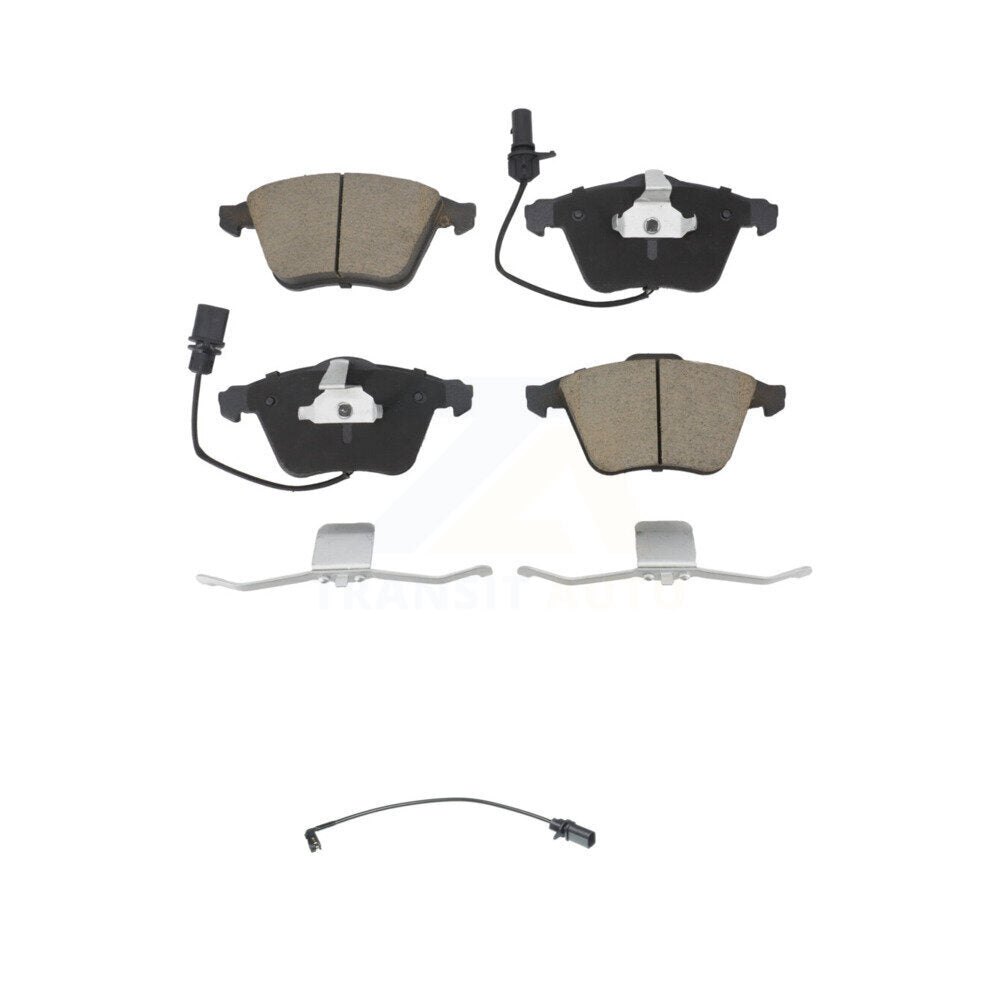 Kit de plaquettes de frein à disque en céramique avant et capteur d'usure supplémentaire pour Audi A4 Quattro S 2008
