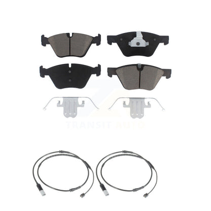 Kit de plaquettes de frein à disque avant en céramique et de paires de capteurs d'usure pour BMW 528i KCW-100606