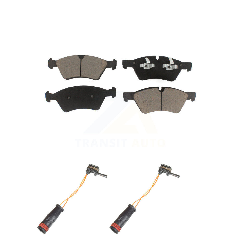 Kit de paires de plaquettes de frein à disque en céramique avant et de capteurs d'usure, pour Mercedes-Benz E350 AW