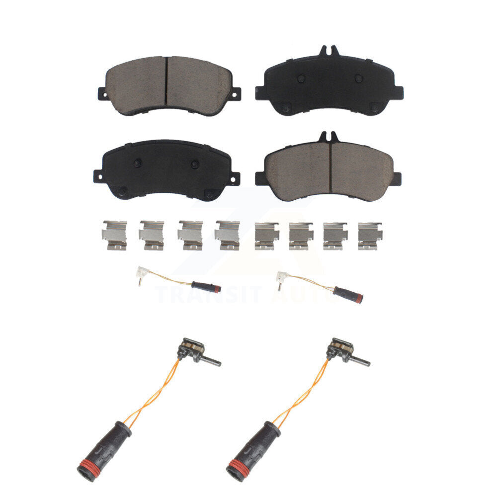 Kit de paire de plaquettes de frein à disque en céramique avant, capteur d'usure supplémentaire, pour Mercedes-Benz GLK35