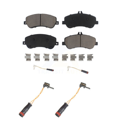 Kit de paire de plaquettes de frein à disque en céramique avant, capteur d'usure supplémentaire, pour Mercedes-Benz GLK35