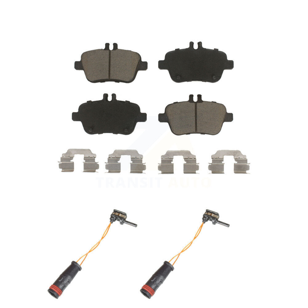 Kit de plaquettes de frein à disque en céramique arrière et de capteurs d'usure pour Mercedes-Benz SLK350