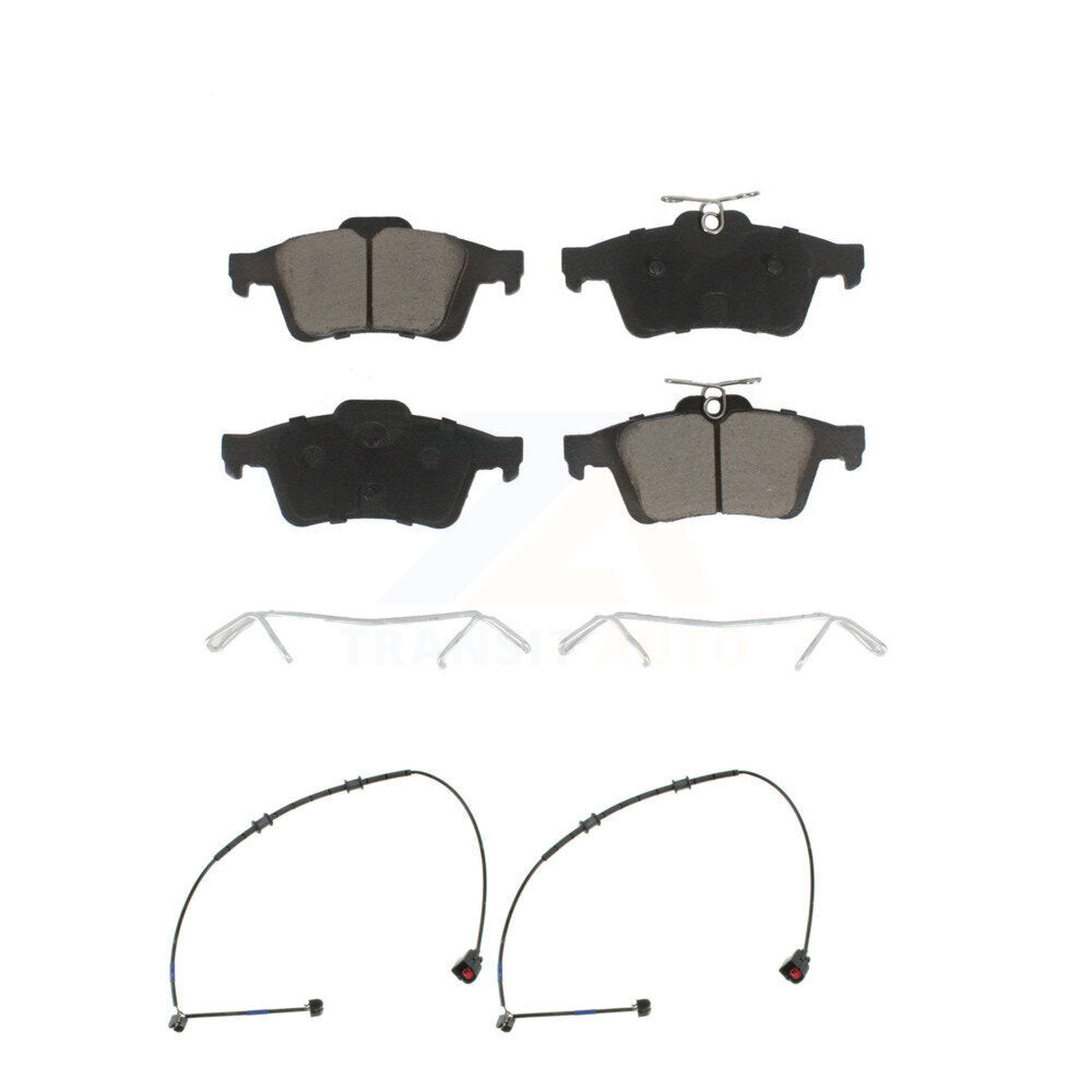 Kit de plaquettes de frein à disque en céramique arrière et capteurs d'usure pour Jaguar XK XKR KCW-100984