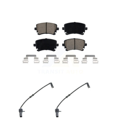 Kit de plaquettes de frein à disque en céramique arrière et capteur d'usure pour Audi A8 Quattro 2010 6.0L/4.2