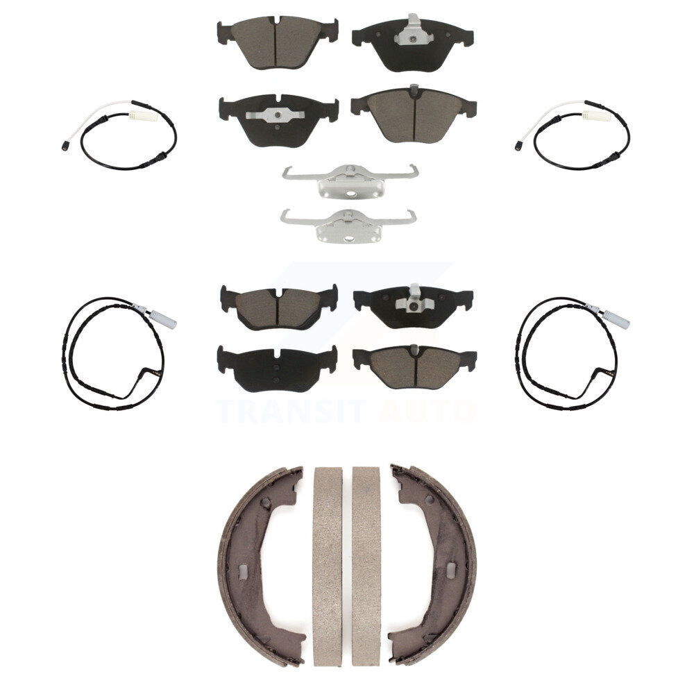 Kit de plaquettes de frein à disque en céramique et capteurs d'usure avant et arrière (7 pièces) pour BMW 328i