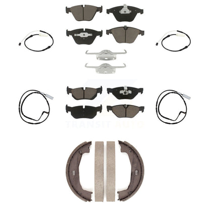 Kit de plaquettes de frein à disque en céramique et capteurs d'usure avant et arrière (7 pièces) pour BMW 328i