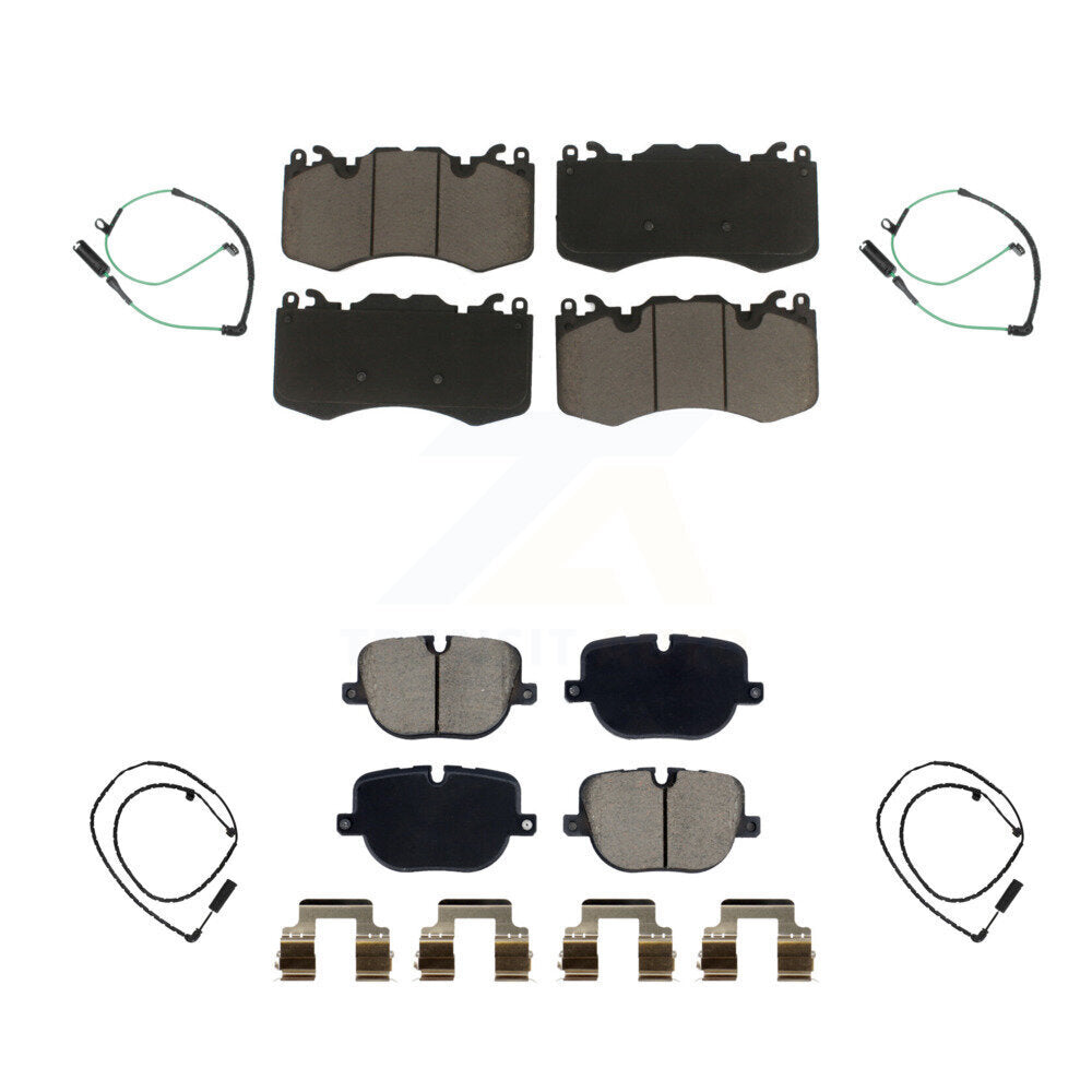Kit de plaquettes de frein à disque en céramique et de capteurs d'usure avant et arrière, pour Land Rover Range