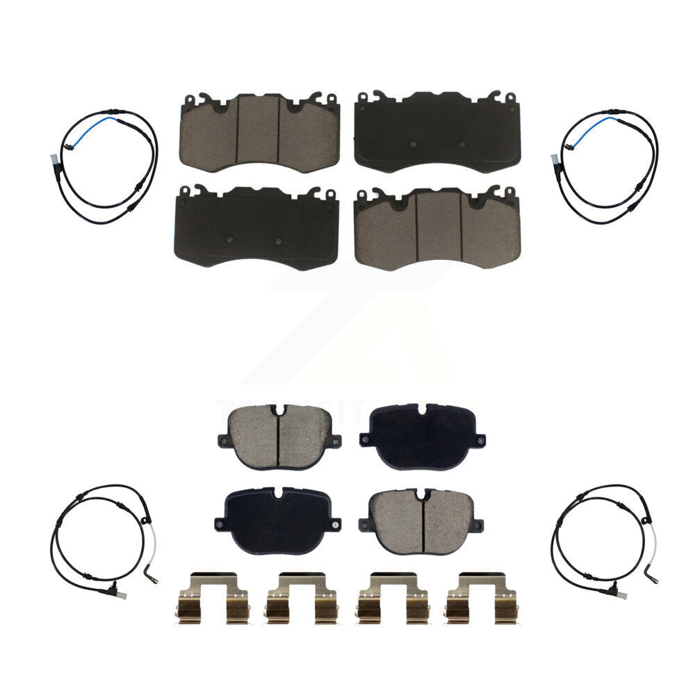 Kit de plaquettes de frein à disque en céramique avant et arrière et capteur d'usure pour Land Rover Range Spor