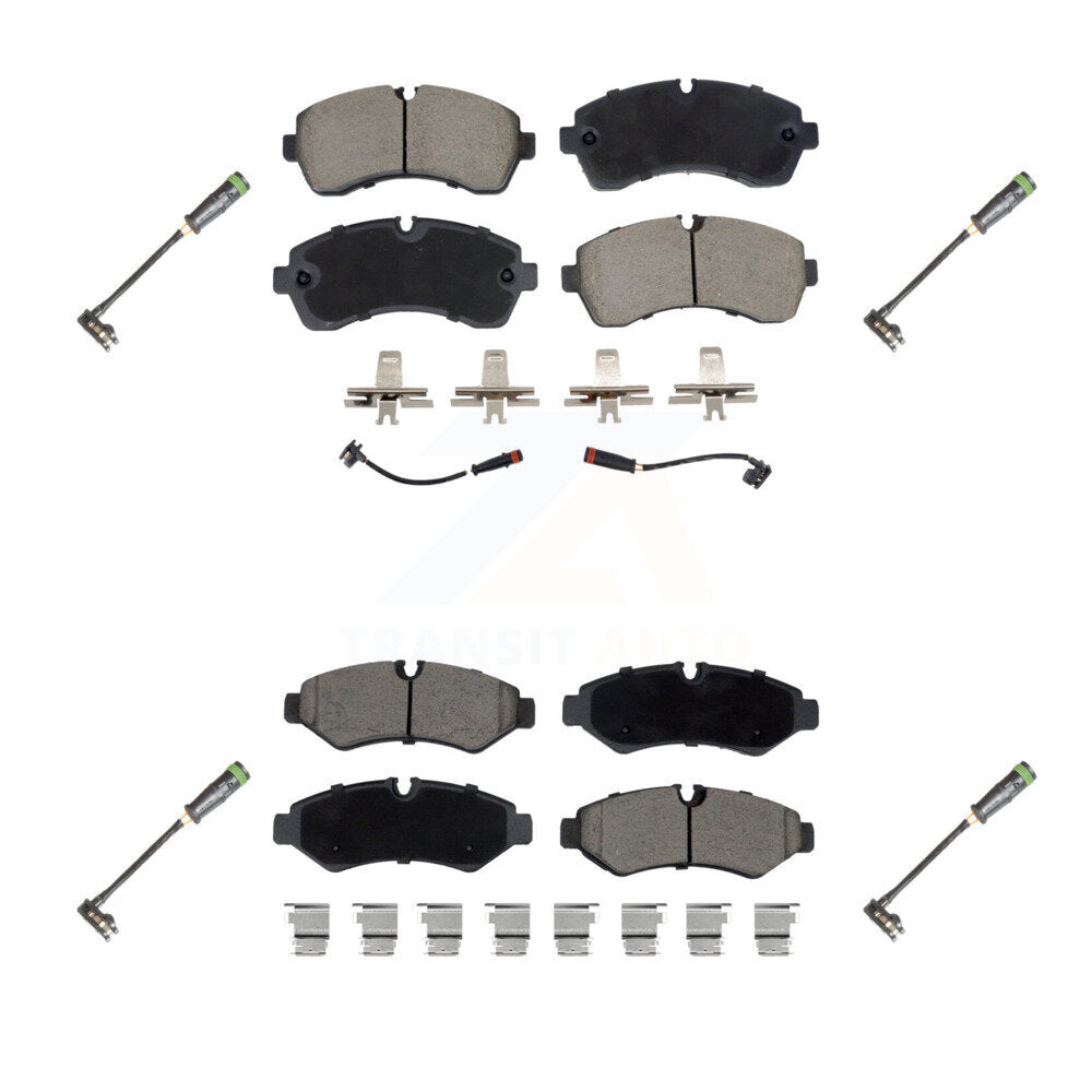 Kit de plaquettes de frein en céramique avant et arrière et capteur d'usure supplémentaire pour Freightliner Sprite
