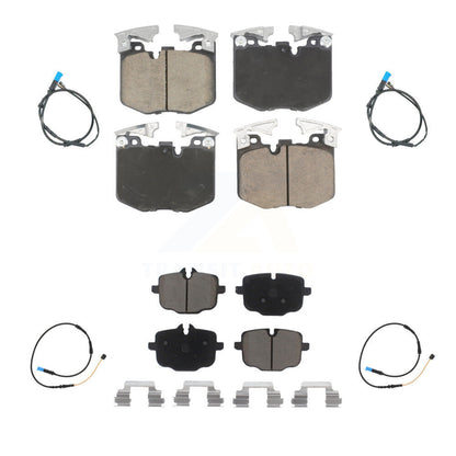 Kit de plaquettes de frein à disque en céramique et capteurs d'usure avant et arrière, pour BMW X4 KCW-101113