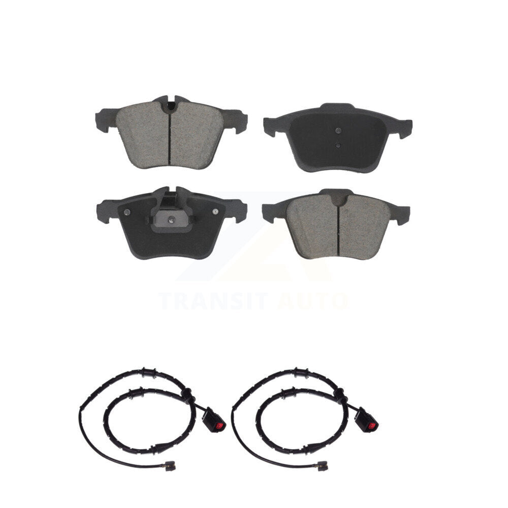 Kit de plaquettes de frein à disque avant en céramique et de capteurs d'usure, pour Jaguar XJ KCW-10117